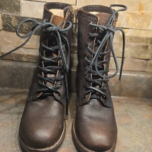 Freebird Dark Brown Cavalier Lace-Up Boots